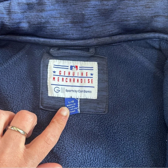 NY YANKEES FLEECE LINED JACKET Size Large G0778 - Picture 10 of 12